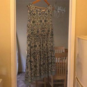 Max Studio blue and pink summer dress, size XL.